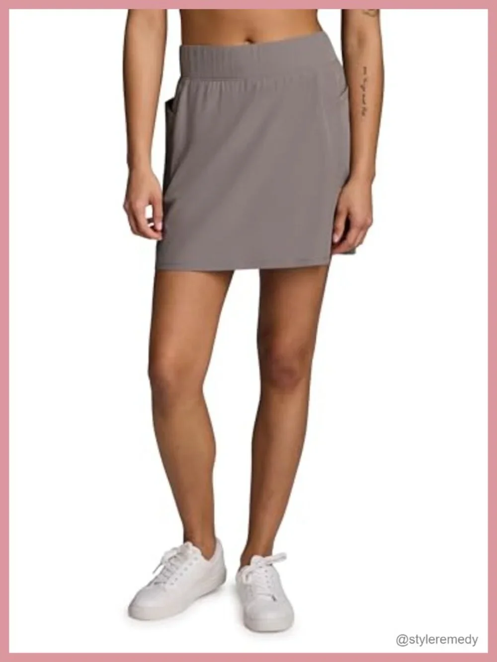 Athletic Skort with Bike Shorts Quick Dry Golf Tennis